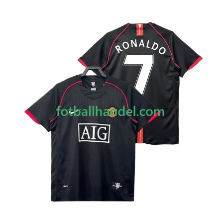 Herre Fotballdrakter Manchester United Ronaldo 7 2007 2008 Borte Retro Kortermet
